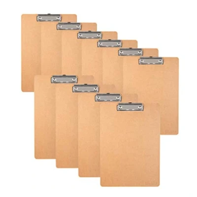 Bild av Original Falken 10 pack vegan clipboard Pure Nature. Tillverkad i Tyskland. DIN A4 Brown Idealisk för inventering och lagerhantering