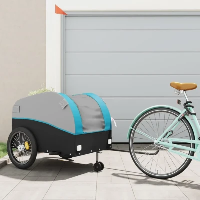 Bild av Cykelvagn svart och blå 45 kg järn