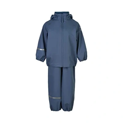Bild av Celavi Unisex barn basic återvinning PU regnkläder set, Kina blå, 100