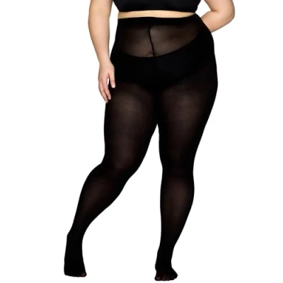 Bild av Vogue Curvy 60 Den ogenomskinliga strumpbyxor stora storlekar/plus size matt, 1 par, Svart (1210 svart), 44 48 stor