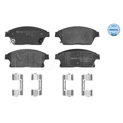 Bild av MEYLE 025 250 3418/W Jeu de plaquettes frein ORIGINAL Quality Essieu avant avec indicateur d&#039;usure tôle anti bruit OPEL: Mokka / X