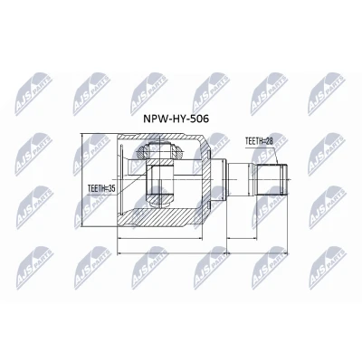 Bild av Ledsats, drivaxel Nty NPW HY 506