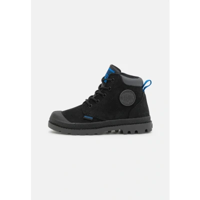 Bild av Palladium Pampa HI CUFF WP Unisex Snörstövletter för barn, Storlek: 31, Black Mocka