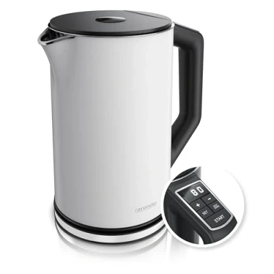 Bild av Arendo 722304290722 Vattenkokare, Rostfritt Stål, 1,5 l, Polarvit