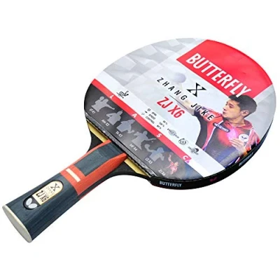 Bild av Fjäril Zhang Jike stalo teniso raketė