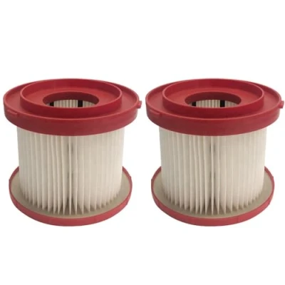 Bild av 2 x HEPA filter/filterpatron/dammsugarfilter/lamellfilter för Milwaukee M18 VC2 0, VC M28 088020 batteridammsugare