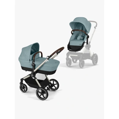 Bild av Cybex EOS Lux Duovagn inkl. Aton B2 &amp; Bas, Taupe/Sky Blue