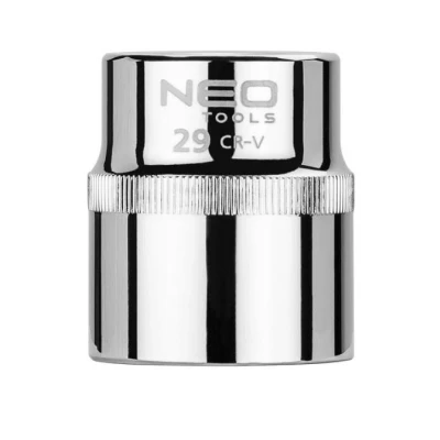 Bild av NEO TOOLS 08 029 Clé à douille 1/2 3124 29 mm Acier chrome vanadium SuperLock