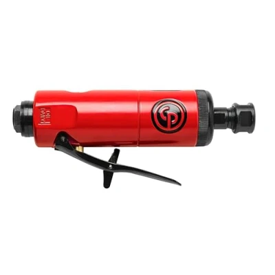 Bild av Chicago Pneumatic CP872 luftslip verktyg, svetsare, träbearbetning, bildetaljering, rostfritt stål polerare, kraftig, rak, (6,4 mm) 1/4 tum (6 mm), 0,63 Hk/470 W 27000 RPM