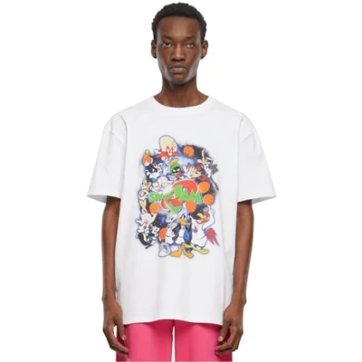 Bild av Upscale by Mister Tee Space JAM Teamwork Tshirt med print, Storlek: XXL, White
