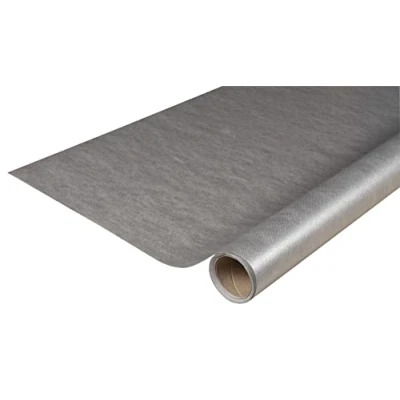 Bild av Pro Nappe Ref R780552I engångsduk av spunbond fleece längd 5 m x bredd 1,20 metallisk färg silver slitstarkt, vattenavvisande och avtorkningsbart material
