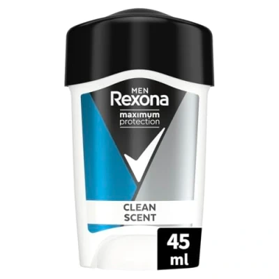 Bild av Rexona for Men Maximum Protection Antiperspirant Deo Stick för effektivt skydd mot kraftig svettning Clean Scent Skyddar svett och dålig lukt i 48h 45 ML