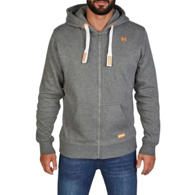 Bild av riverso Sweatjacka herr med huva dragkedja regular fit RIVNoah huvjacka brun röd blå svart grön Grå beige S M L XL XXL 3XL 4XL 5XL, Melange Standard 2 (23300),