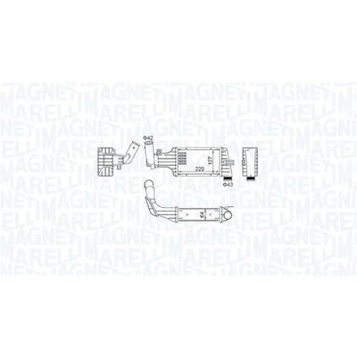 Bild av Laddluftkylare MAGNETI MARELLI 351319204160