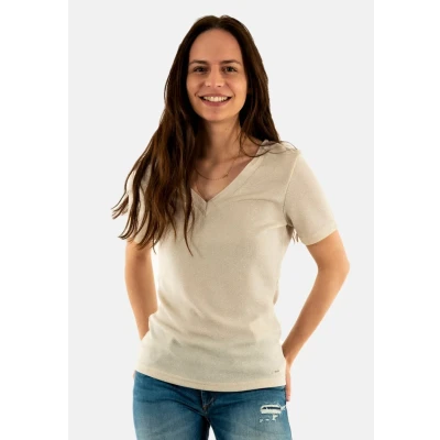 Bild av Morgan T shirt 212 diwi elfenben, Beige färg, XL