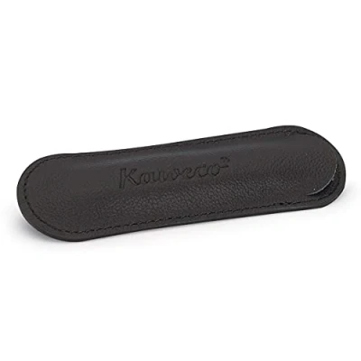 Bild av Kaweco 1 läder etui i pennor passar för sportserien skrivfodral av äkta med vacker design chic &amp; klassisk pennväska pennfodral 12 x 3,5 cm svart