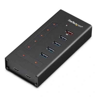 Bild av StarTech.com 7 portars USB C hubb Metall till 5x A och 2x 3.0