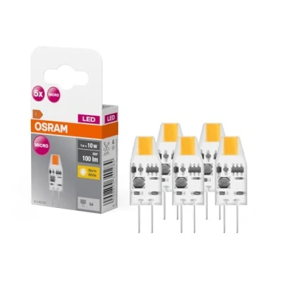Bild av OSRAM LED lampa stift klar G4 1W 827 Micro 5 pack