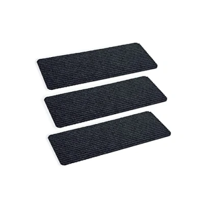 Bild av ASTRA dörrmatta inuti antracit smutsfångande matta halkfri 25 x 60 cm set om 3 vattenavvisande Rib Line slitstark antistatisk