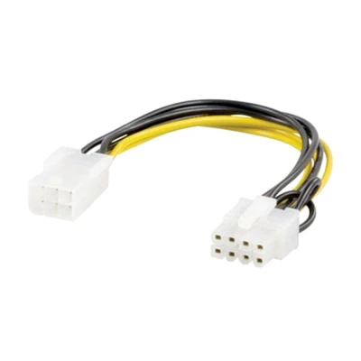 Bild av Goobay 93635 strömkabel/adapter för PC grafikkort, PCI E/PCI Express, 6 stifts till 8 stift, 0,2 m längd