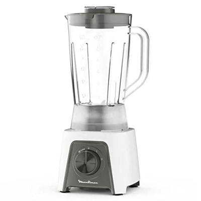 Bild av Moulinex Blendeo+ LM2C01 mixer, 450 W, kapacitet 1,5 l, rostfritt stål, 2 hastigheter, isdokumentförstörare, robusta tältkrom blad, intelligent låsning, svart
