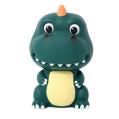 Bild av sparbössa barn dinosaurie, för barn, spargris i dino look, flickor och pojkar, med dino, utmärkt presentidé till födelsedag, inskolning andra tillfällen