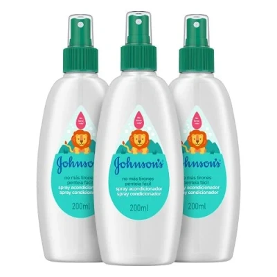 Bild av Johnson&#039;s Baby No Longer rak spraybalsam för barn, 3 x 200 ml