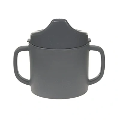 Bild av LÄSSIG Dryckesmugg för barn med handtag och avtagbart lock 150 ml/Sippy Cup Uni antracit