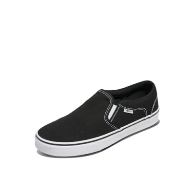 Bild av Vans Herr Asher Trainers, Canvas svart vit, 47 EU