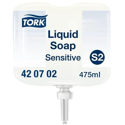Bild av Tork Sensitive Handtvätt Mini Flytande Tvål S2, dermatologiskt testad, 475 ml, 420702