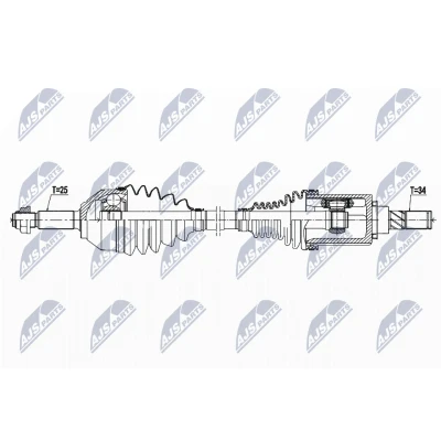 Bild av Drivaxel ford ecosport, framaxel höger, 1782215, CN153B437EB