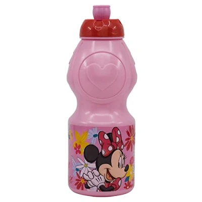 Bild av Vattenflaska i plast med 400 ml Minnie Mouse Anti Dropp Lock