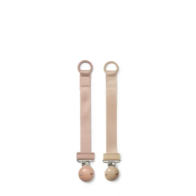Bild av Elodie Pacifier CLIP 2 PACK Napphållare för barn, Storlek: One Size, Faded rose blushing pink