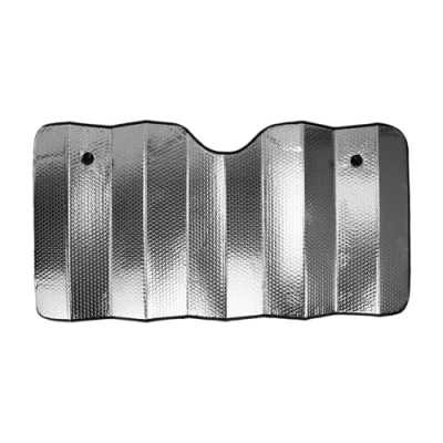 Bild av Sakura vindruta reflekterande solskydd SWS5 universell passform sugkoppar enkel förvaring, silver, L 130 cm x H 60
