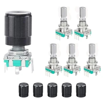 Bild av MoK 5 stycken EC11 digital potentiometer, roterande kodare, 360 graders för fordonselektronik, multimedialjud