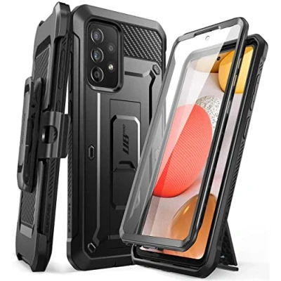 Bild av SUPCASE Unicorn Beetle Pro helkroppsställ hölsterfodral för 6,5 tums Samsung Galaxy A53 5G (2022), termoplastisk polyuretan, inbyggt skärmskydd, svart