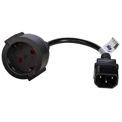 Bild av AKYGA AK PC 10A strömkabel Schuko 3 stifts IEC C14/EU CEE 7/4 15 cm, svart