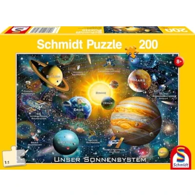 Bild av Schmidt Spiele 56308 Vårt solsystem, 200 bitar barnpussel, flerfärgad