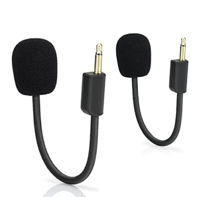 Bild av LEFXMOPHY 2 pack BlackShark V2 Mic ersättning för Razer och Pro Gaming Headset 3,5 mm avtagbar spelbommikrofon på PC Xbox PS4 PS5