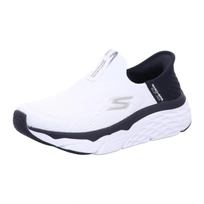 Bild av Skechers Performance MAX Cushioning Elite SLIP IN Neutrala löparskor, Storlek: 40, White/black Textil