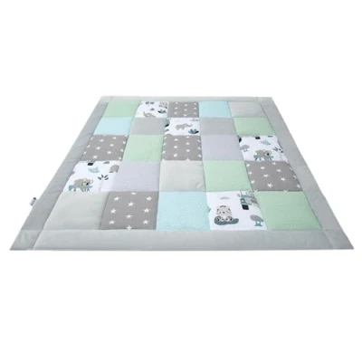 Bild av Medi Partners Babyfilt 100% bomull 120 x cm multifunktionell tjock mjuk lekmatta parkinsats