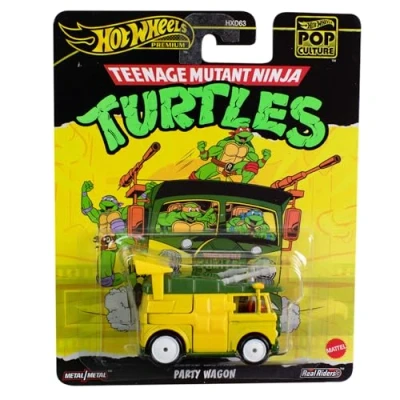 Bild av Hot Wheels TMNT Ninja Turtles Modell PARTY WAGON Die Cast Skala 1:64 Längd 7 cm POP CULTURE HXF04