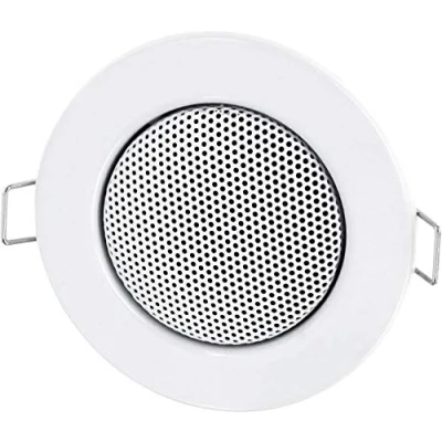 Bild av Inbyggd högtalare i full metall 3 W, monteringsdiameter 60 mm, halogendesign, vit