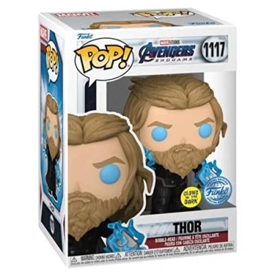 Bild av Funko Pop! Marvel Avengers Endgame Thor* (with Thunder) (Glows in the Dark) (Special Edition) #1117 Bobble Head Vinyl Figure