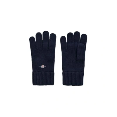 Bild av GANT Unisex Shield Wool Handskar, marinblå, En Storlek