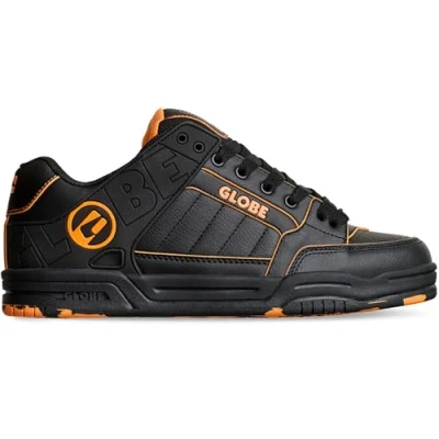 Bild av Globe TILT Skateskor, Storlek: 38, Black/orange/mosaic Skinn/syntet