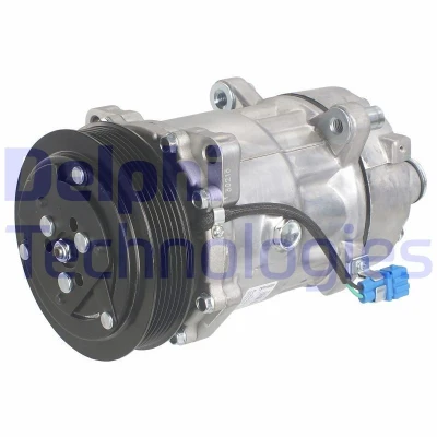 Bild av DELPHI TSP0159381 compresseur De Climatisation Sanden SD7V16 PAG 46 avec huile VOLKSWAGEN: Transporter 4 Bus,