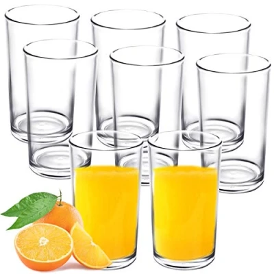 Bild av Youngever 9 pack 300 ml återanvändbara dryckesglas i plast, stapelbara plastglas, plastkoppar, okrossbara glas, dricksglas, ingen BPA, topphyllan tål diskmaskin