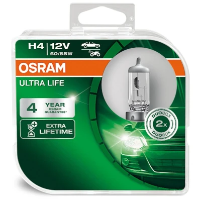 Bild av OSRAM 64193ULT HCB Ampoule, projecteur longue portée H4 12V 60/55W 3200K Halogène VOLKSWAGEN: Polo V 3/5 portes, GOLF 3, Transporter 6