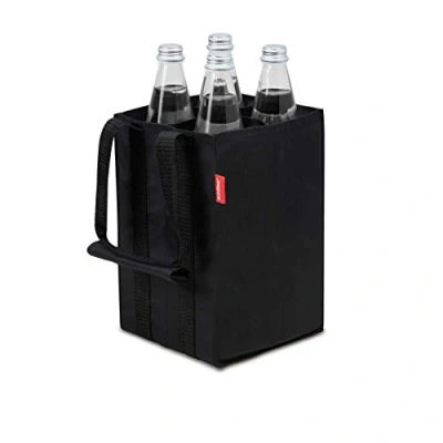 Bild av achilles 4 flaskväska, flaskpåse för x 1,5 liter flaskor, bärväska med avdelare, flaskhållare i svart, 17 cm 27